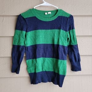 ANTHROPOLOGIE MOTH Striped Crewneck Sweater, Womens Size S